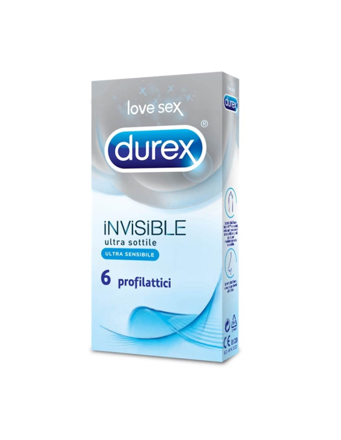 Durex Love Sex Invisible Ultra Sottile Profilattici 6 pezzi